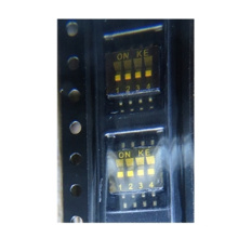 Switch DIP OFF ON SPST 4 Recessed Slide 0.025A 24VDC Gull Wing 1000Cycles 1.27mm SMD T/R RoHS TDA04H0SB1R